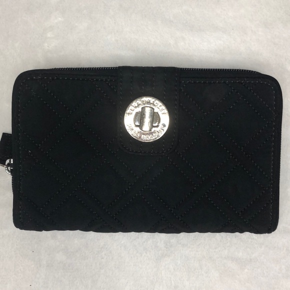 Vera Bradley Bags Vera Bradley Black Quilted Turlock Wallet Poshmark